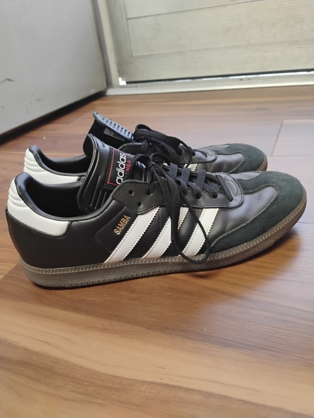 adidas Samba Low Black White Leather Sneakers